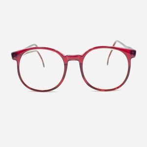 Vintage Pathway Red Oval Sunglasses Frames